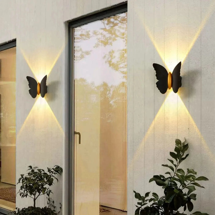 Applique murale LED Papillon Blanc - Design Moderne 12W IP65 | Marco Lucetti