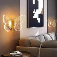 Applique murale LED papillon cuivre nordique | Marco Lucetti