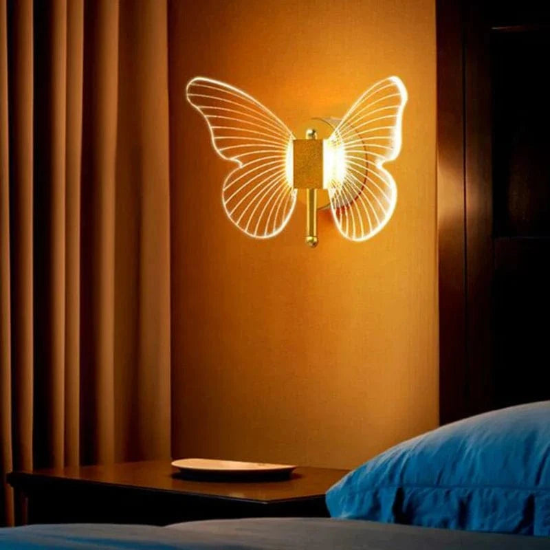 Applique murale LED papillon cuivre nordique | Marco Lucetti