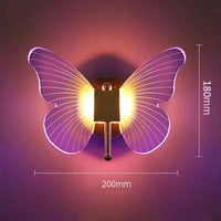 Applique murale LED papillon cuivre nordique | Marco Lucetti Coloré / Blanc chaud (2700-3500K)