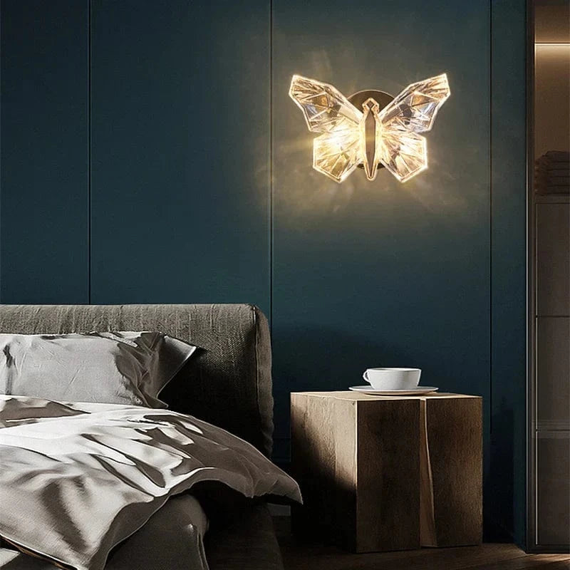 Applique murale LED papillon nordique - Éclairage tendance | Marco Lucetti Doré / 3 couleurs claires