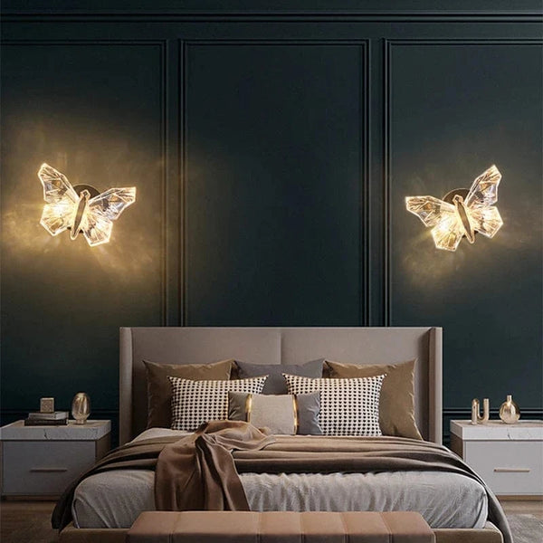 Applique murale LED papillon nordique - Éclairage tendance | Marco Lucetti Doré / 3 couleurs claires