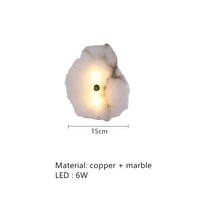 Applique murale LED Pierres Lumineuses | Marco Lucetti 1 bille / Lumière chaude