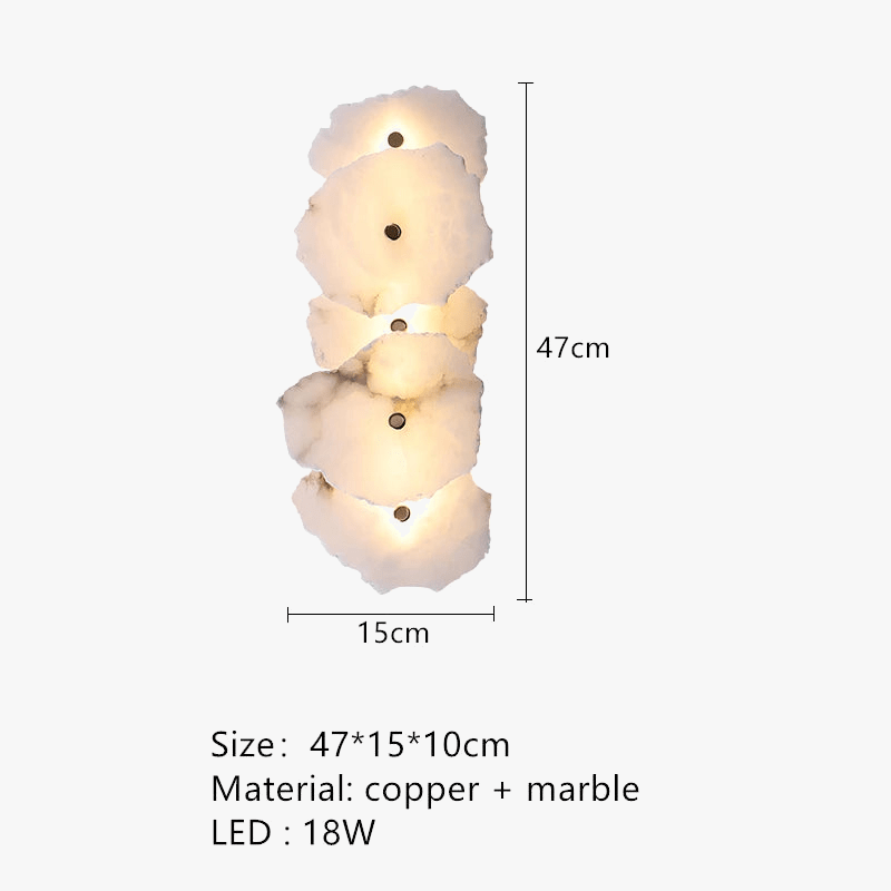 Applique murale LED Pierres Lumineuses | Marco Lucetti