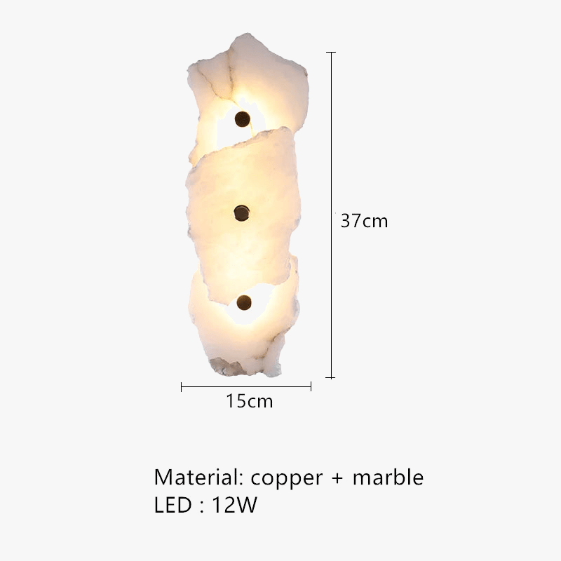 Applique murale LED Pierres Lumineuses | Marco Lucetti