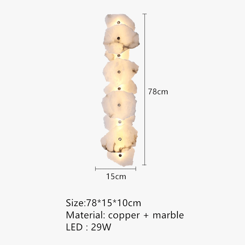 Applique murale LED Pierres Lumineuses | Marco Lucetti