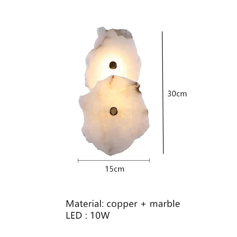 Applique murale LED Pierres Lumineuses | Marco Lucetti 2 billes / Lumière chaude
