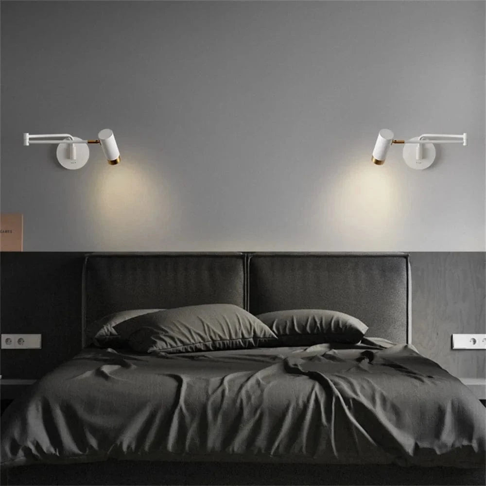 Applique murale LED pivotante FlexiSwitch, design moderne | Marco Lucetti