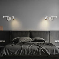 Applique murale LED pivotante FlexiSwitch, design moderne | Marco Lucetti