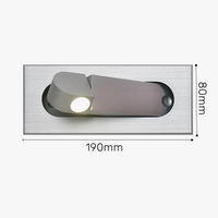 Applique murale LED pliante design moderne pour hôtel avec angle ajustable
