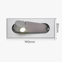 Applique murale LED pliante design moderne pour hôtel avec angle ajustable | Marco Lucetti