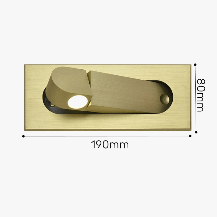 Applique murale LED pliante design moderne pour hôtel avec angle ajustable | Marco Lucetti