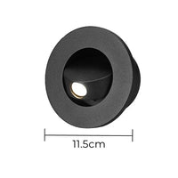 Applique murale LED pliante design moderne pour hôtel avec angle ajustable | Marco Lucetti Rond Noir / Blanc chaud (2700-3500K)