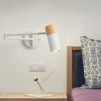 Applique murale LED pliante en bois télescopique | Marco Lucetti