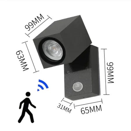 Applique murale LED pliante extérieure - Éclairage de jardin de haute qualité | Marco Lucetti