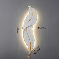 Applique murale LED Plume Blanche Kauai | Marco Lucetti