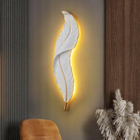 Applique murale LED Plume Blanche Kauai | Marco Lucetti