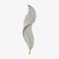 Applique murale LED Plume Blanche Kauai | Marco Lucetti L91cm / Chaude