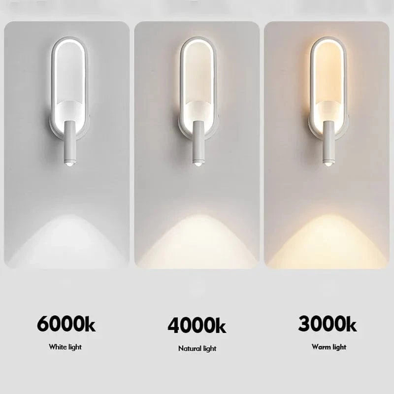 Applique murale LED pour chambre d'hôtel : Lampe liseuse tête de lit avec intérieur LED Rotation et chevet Booklight | Marco Lucetti