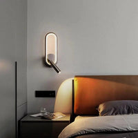 Applique murale LED pour chambre d'hôtel : Lampe liseuse tête de lit avec intérieur LED Rotation et chevet Booklight | Marco Lucetti