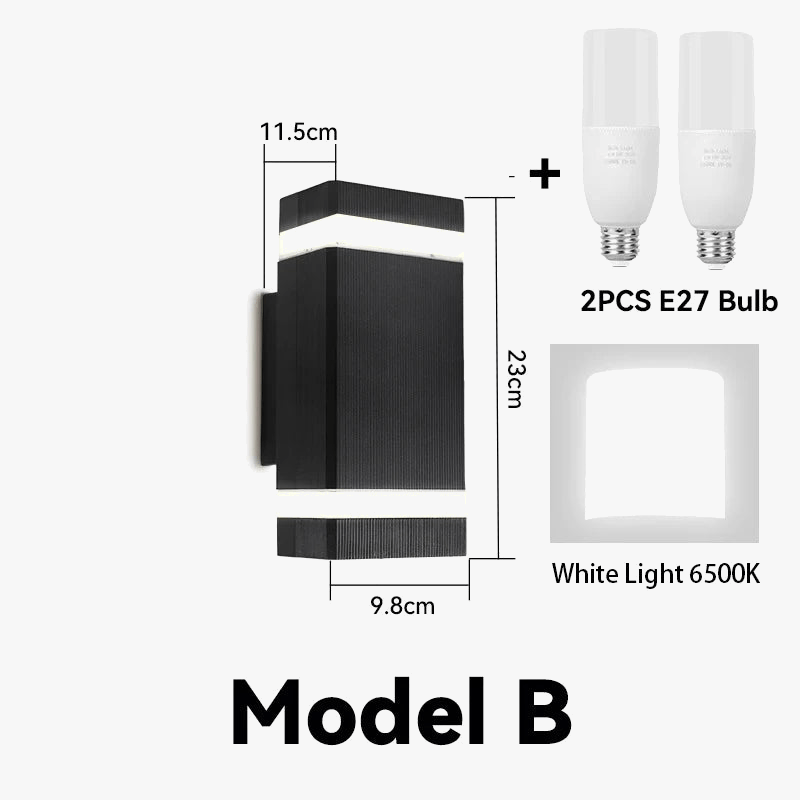 Applique murale LED pour extérieur : Éclairage décoratif pour maison et jardin | Marco Lucetti