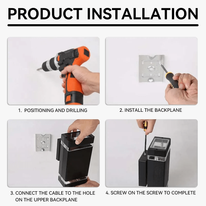 Applique murale LED pour extérieur : Éclairage décoratif pour maison et jardin | Marco Lucetti