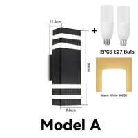 Applique murale LED pour extérieur : Éclairage décoratif pour maison et jardin | Marco Lucetti Capuchon de lampe E27 / Convient à l&#39;ampoule E27 chaude / CHINA