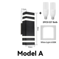 Applique murale LED pour extérieur : Éclairage décoratif pour maison et jardin | Marco Lucetti E27 lamp cap / Suit  E27 Bulb Cool 1 / CHINA