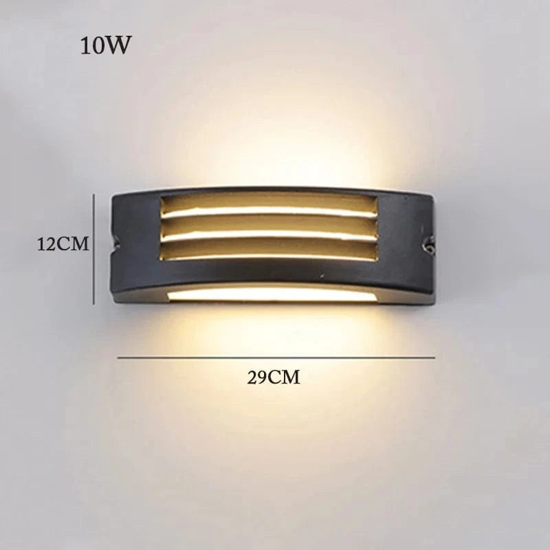 Applique murale LED pour jardin en extérieur, étanche | Marco Lucetti Gros 10W / Blanc chaud (2700-3500K)