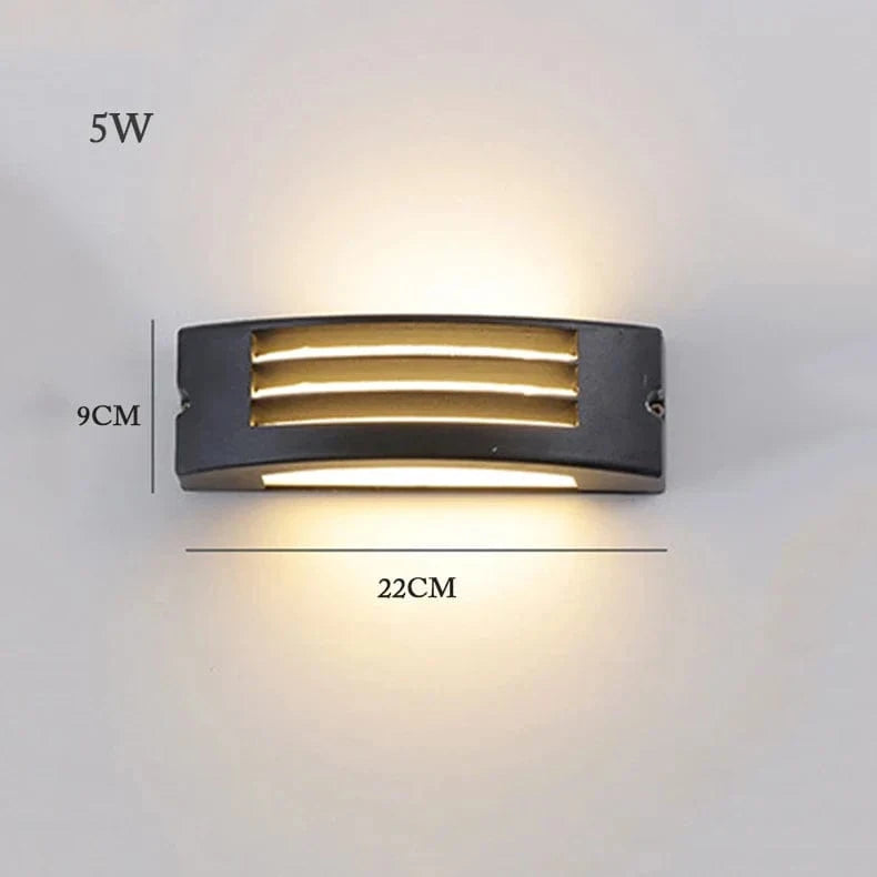 Applique murale LED pour jardin en extérieur, étanche | Marco Lucetti Petit 5W / Blanc chaud (2700-3500K)