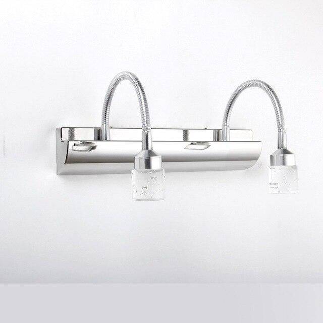 Applique murale LED pour miroir et salle de bain : Luminosité dirigée | Marco Lucetti 2 lampes / Froide