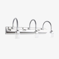 Applique murale LED pour miroir et salle de bain : Luminosité dirigée | Marco Lucetti 3 lampes / Froide