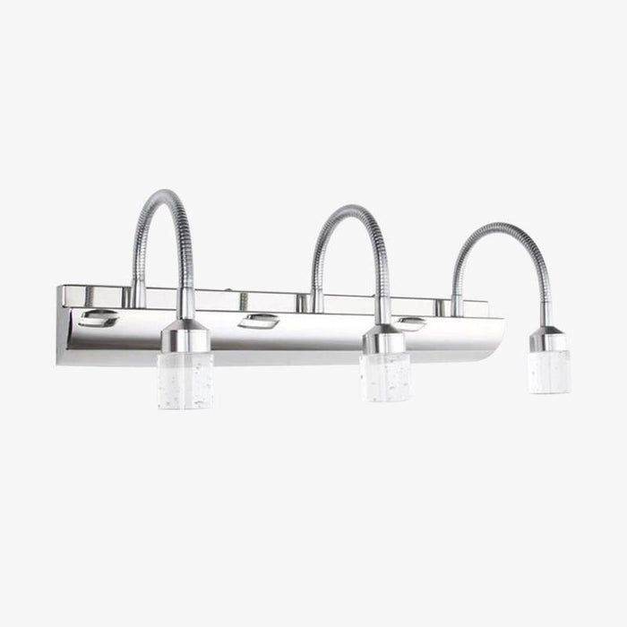 Applique murale LED pour miroir et salle de bain : Luminosité dirigée | Marco Lucetti 3 lampes / Froide
