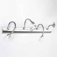 Applique murale LED pour miroir et salle de bain : Luminosité dirigée | Marco Lucetti 4 lampes / Froide