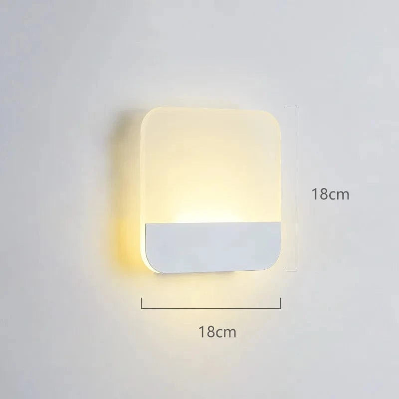 Applique Murale LED pour un Éclairage d'Intérieur Décoratif | Marco Lucetti Carré blanc / CHINE / Blanc chaud (2700-3500K) | 8W