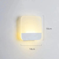 Applique Murale LED pour un Éclairage d'Intérieur Décoratif | Marco Lucetti Carré blanc / CHINE / Blanc chaud (2700-3500K) | 8W