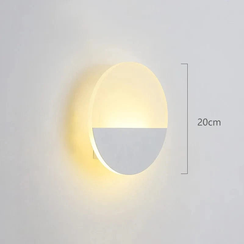 Applique Murale LED pour un Éclairage d'Intérieur Décoratif | Marco Lucetti Rond blanc / CHINE / Blanc chaud (2700-3500K) | 8W