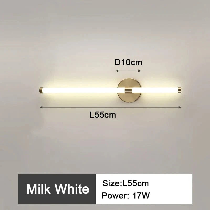 Applique murale LED pour une ambiance lumineuse dans votre chambre à coucher | Marco Lucetti L55cm 17w / Blanc chaud