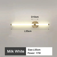 Applique murale LED pour une ambiance lumineuse dans votre chambre à coucher | Marco Lucetti L55cm 17w / Blanc chaud