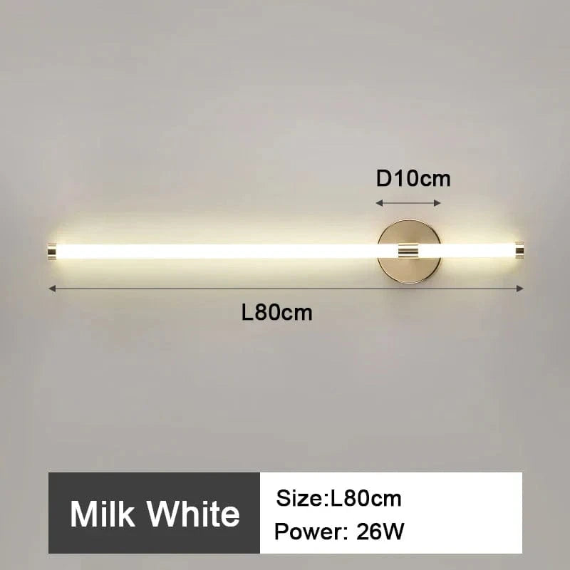 Applique murale LED pour une ambiance lumineuse dans votre chambre à coucher | Marco Lucetti L80cm 26w / Blanc chaud