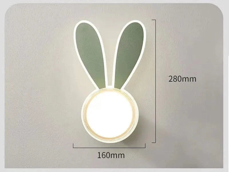 Applique murale LED pour une chambre d'enfant enchantée | Marco Lucetti Vert / Lumière blanche