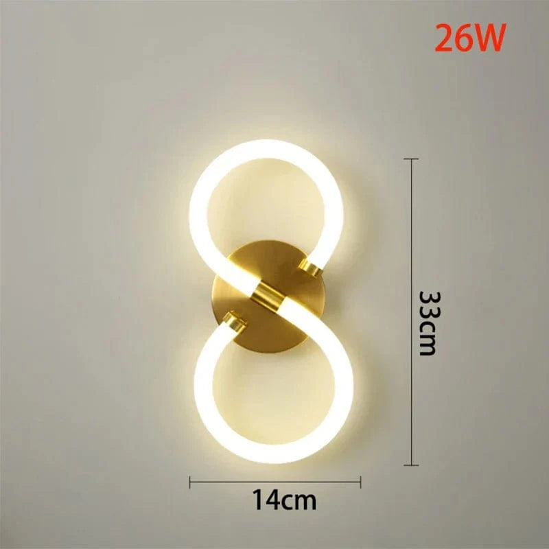 Applique murale LED pour une déco moderne | Marco Lucetti Huit styles / Blanc chaud (2700-3500K)