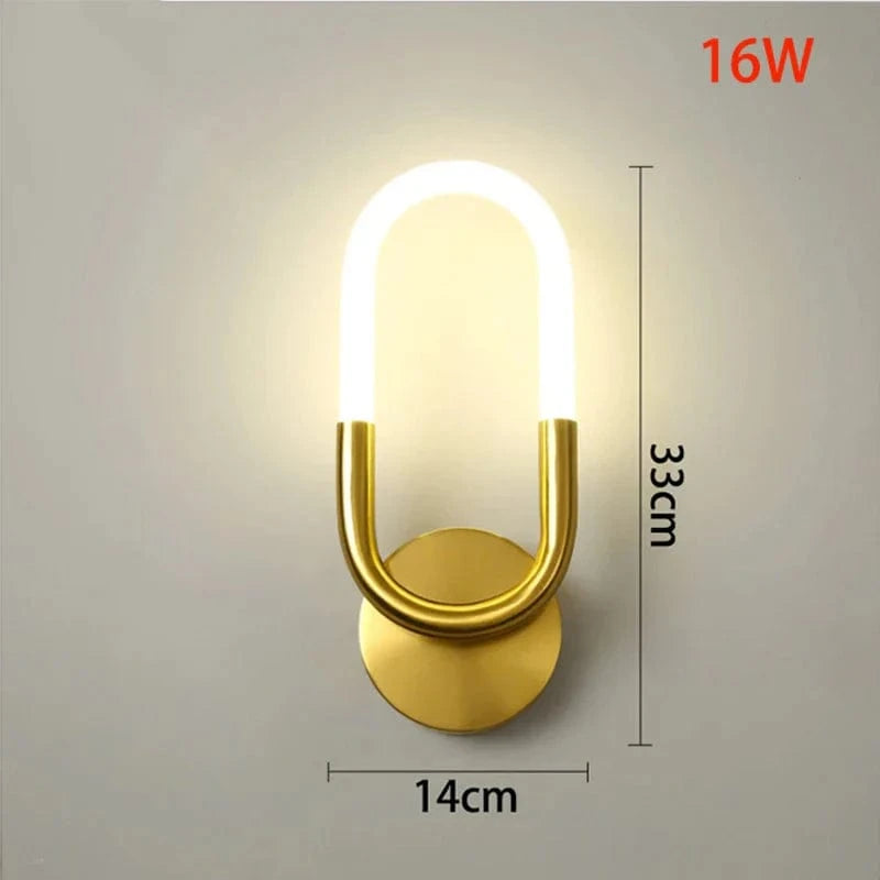 Applique murale LED pour une déco moderne | Marco Lucetti Style ovale / Blanc chaud (2700-3500K)