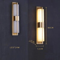 Applique murale LED pour une décoration luxueuse et moderne | Marco Lucetti Doré 80CM
