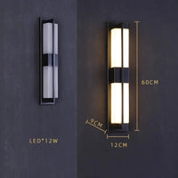 Applique murale LED pour une décoration luxueuse et moderne | Marco Lucetti Noir 60CM