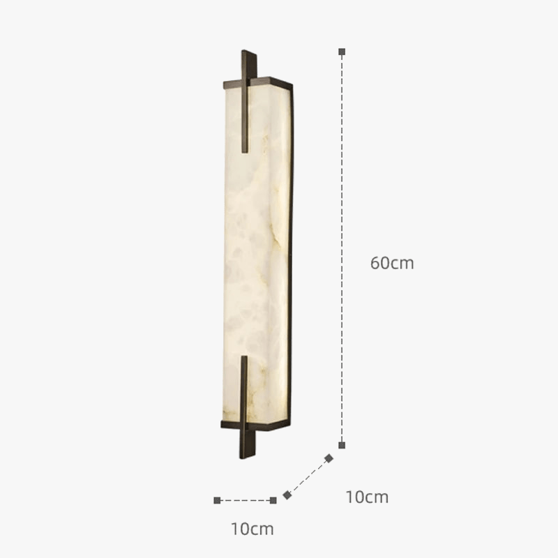 Applique murale LED Premium en laiton doré et marbre | Marco Lucetti