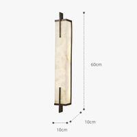 Applique murale LED Premium en laiton doré et marbre | Marco Lucetti