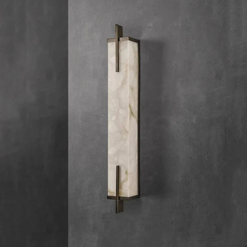 Applique murale LED Premium en laiton doré et marbre | Marco Lucetti