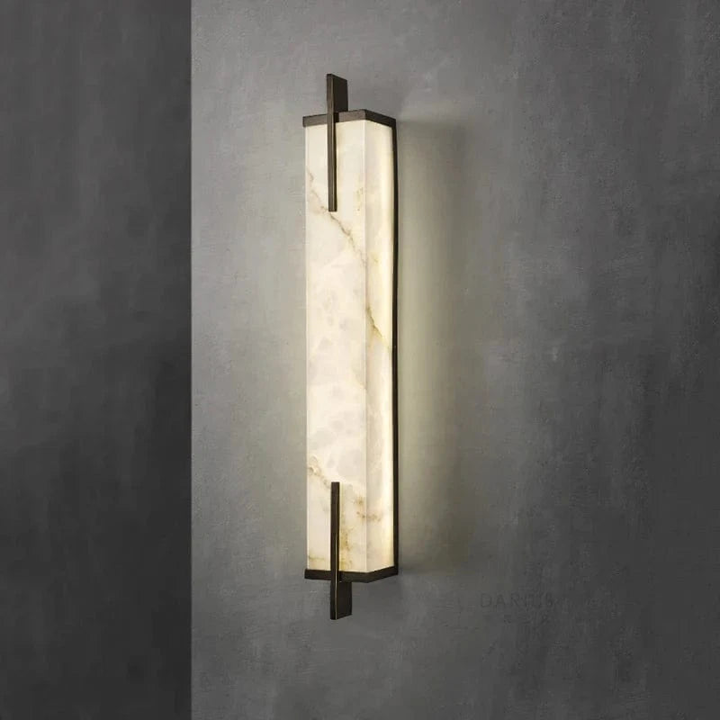 Applique murale LED Premium en laiton doré et marbre | Marco Lucetti