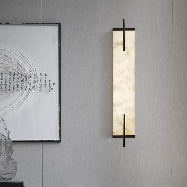 Applique murale LED Premium en laiton doré et marbre | Marco Lucetti